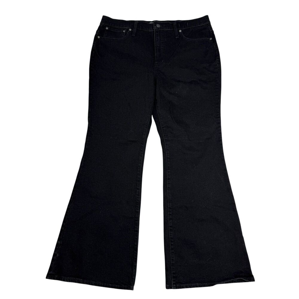 Madewell Midnight Black Wide Leg Jeans